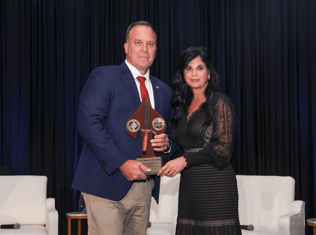 General Michael “Erik” Kurilla received Operation Healing Forces' Tip of the Spear Award.