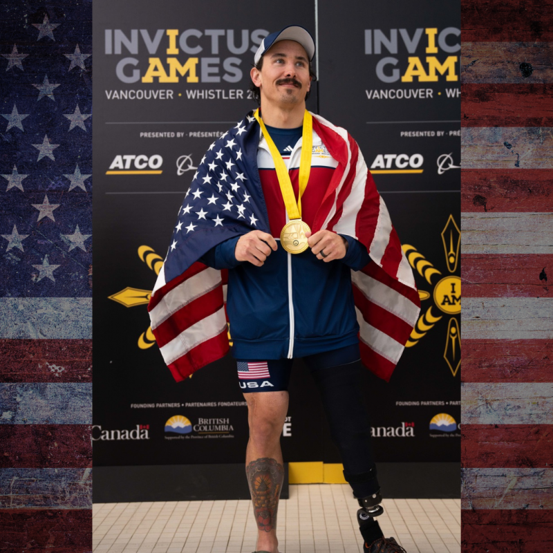 Josh Martin at the 2025 Invictus Games