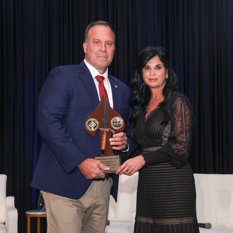 General Michael “Erik” Kurilla received Operation Healing Forces' Tip of the Spear Award.